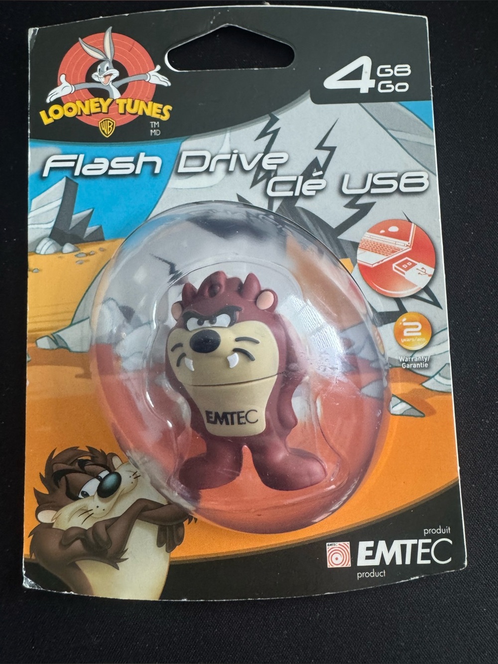 EMTEC Looney Tunes “Tasmanian Devil” 4G USB 2.0 Flash drive Factory Sealed